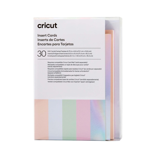 Tarjetas de Inserción para Plotter de corte Cricut 2009468 (30 unidades)