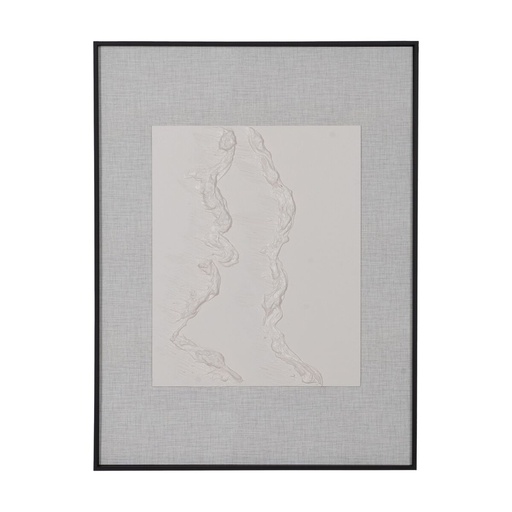 Cuadro Negro Gris Abstracto 60 x 3 x 80 cm