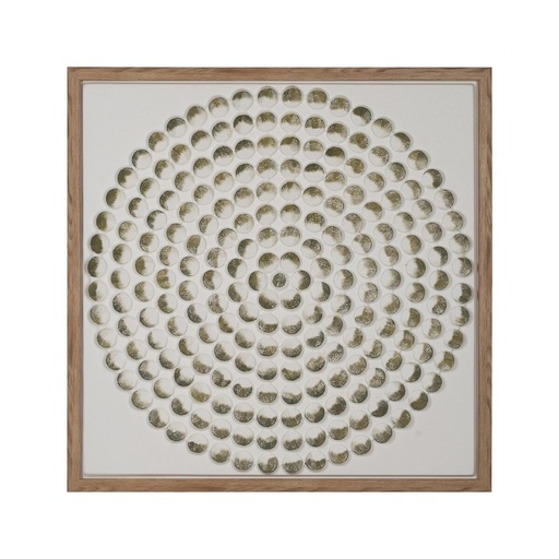 Cuadro Marrón Beige 93 x 3 x 93 cm