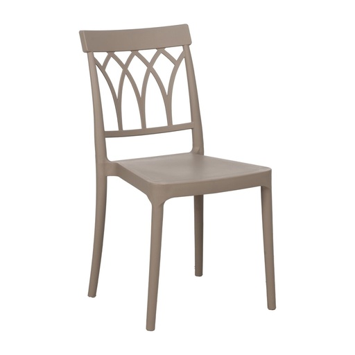 Dining Chair Taupe polypropylene 42 x 54 x 83 cm