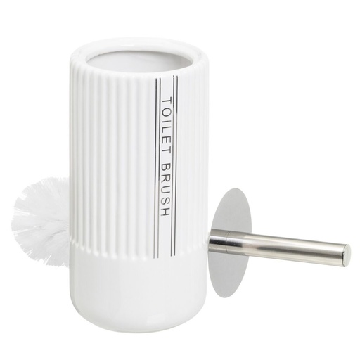 Toilet Brush White Ceramic 11 x 11 x 32 cm
