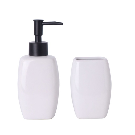 Bath Set Versa White Ceramic