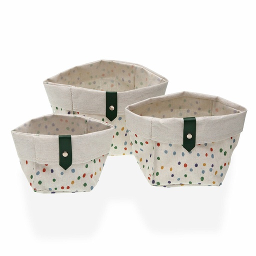 Basket set Versa Dotty 14 x 14 x 14 cm