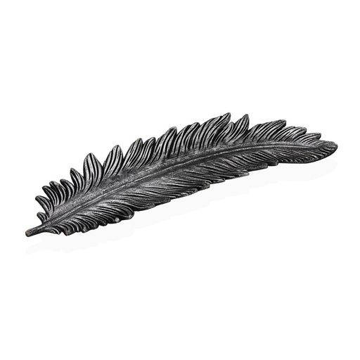 Centerpiece Versa Silver MDF Wood 19 x 3 x 60 cm Feather