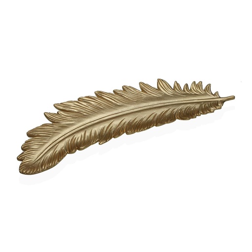 Centerpiece Versa Golden Feather 19 x 3 x 60 cm