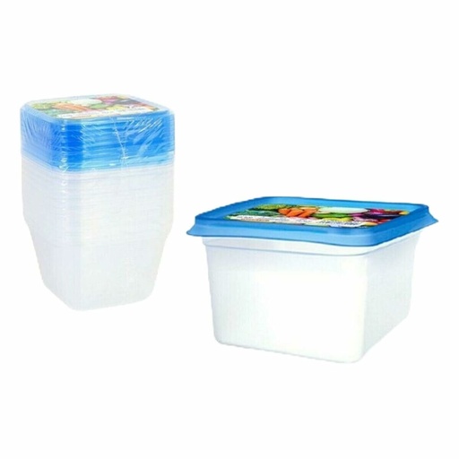 Set de 9 Fiambreras Privilege 49792 Multicolor 550 ml 24 Unidades