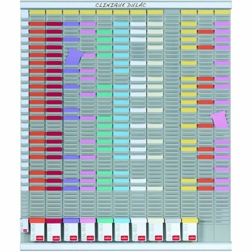 Yearly planner Nobo Aluminium White