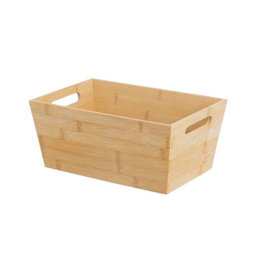Multi-purpose basket Natural Bamboo MDF Wood 7 L 30 x 20 x 13 cm