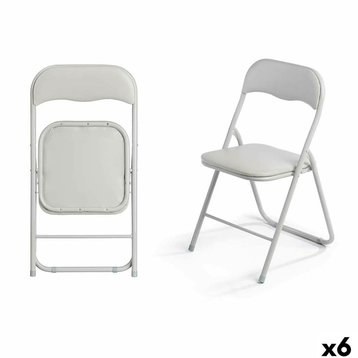 Folding Chair 10925 Grey 43 x 46 x 78 cm 88 x 6,5 x 45 cm (6 Units)