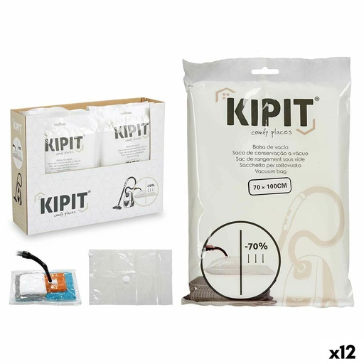 Vacuum Bags Kipit 54205 Transparent Plastic 20 x 30 x 3 cm 70 x 100 cm (12 Units)
