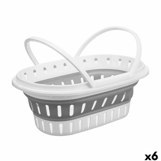 Folding Clothes Basket CC19200(53) polypropylene TPR 58 x 23 x 38 cm Foldable (6 Units)