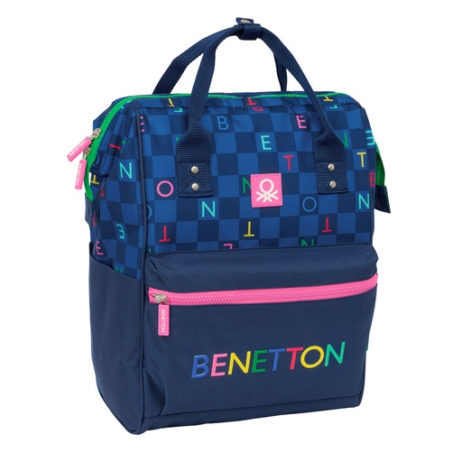 Mochila Escolar Benetton benetton Azul marino 27 x 40 x 19 cm