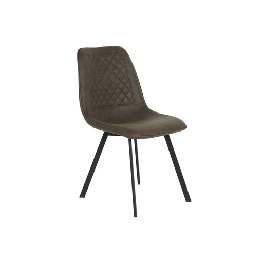 Chair DKD Home Decor Black Grey Metal Polyurethane 63 x 49 x 85 cm 49 x 59 x 87 cm