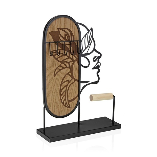 Jewellery Stand Versa M Black Metal 7,5 x 27 x 20,5 cm