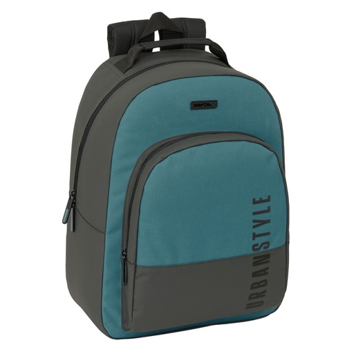 School Bag Safta Urban style Blue Grey 32 x 42 x 15 cm