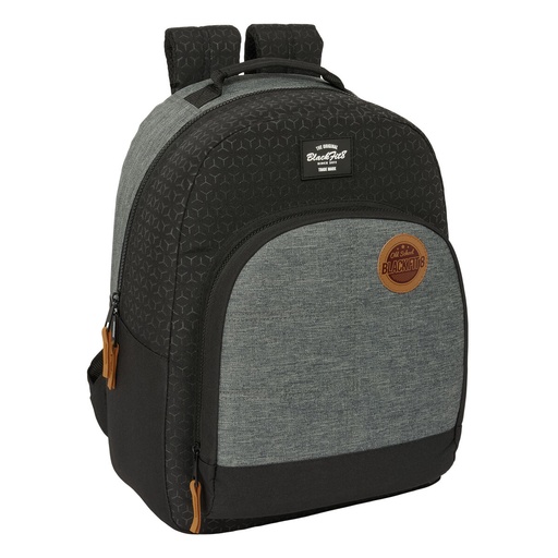 School Bag BlackFit8 Old school Black Grey 32 x 42 x 15 cm
