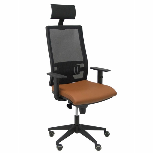 Office Chair with Headrest Horna Piqueras y Crespo 10SP363 Brown