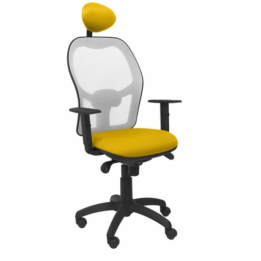 Office Chair with Headrest Jorquera Piqueras y Crespo ALI100C Yellow