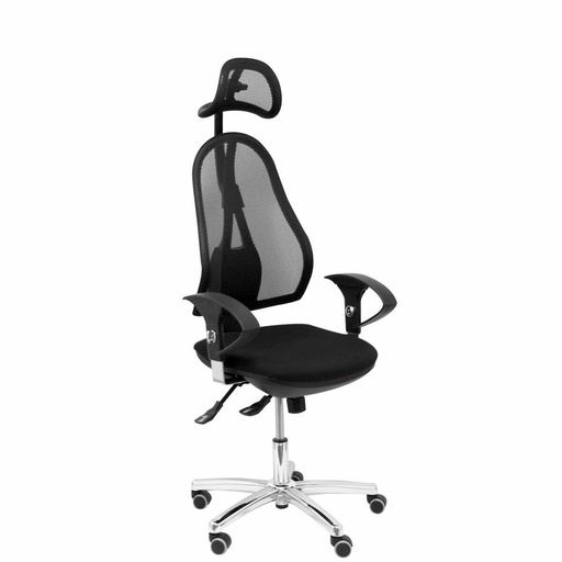 Silla de Oficina con Cabecero Socuéllamos Piqueras y Crespo 840B21C Negro