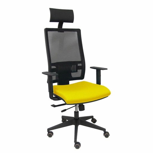 Office Chair with Headrest Piqueras y Crespo B10CRPC Yellow