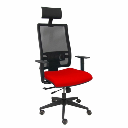 Silla de Oficina con Cabecero Piqueras y Crespo B10CRPC Rojo