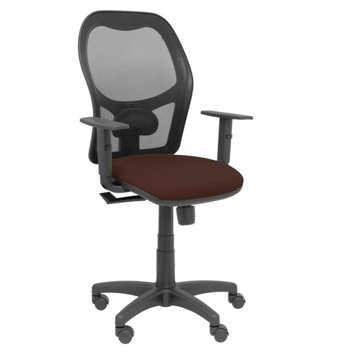 Silla de Oficina Piqueras y Crespo 3B10CRN Marrón oscuro Con reposabrazos