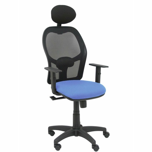 Silla de Oficina con Cabecero Piqueras y Crespo B10CRNC Azul Azul claro