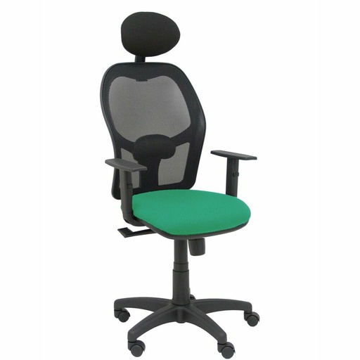 Silla de Oficina con Cabecero Piqueras y Crespo B10CRNC Verde Esmeralda