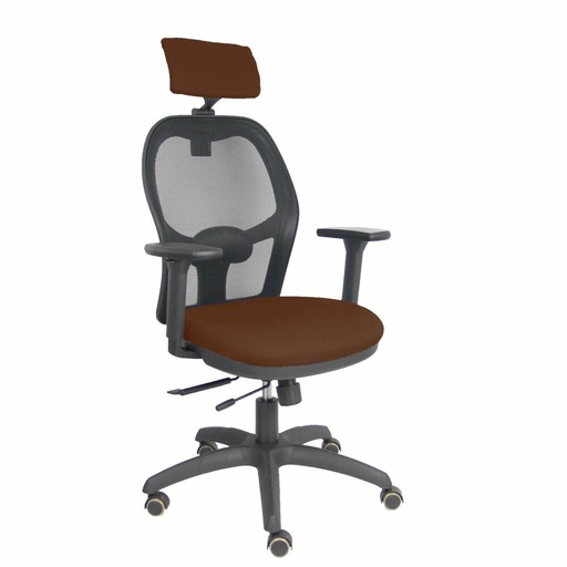 Silla de Oficina con Cabecero Piqueras y Crespo B3DRPCR Marrón oscuro