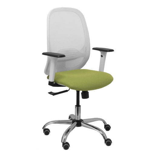Silla de Oficina Piqueras y Crespo 354CRRP Blanco Verde Oliva