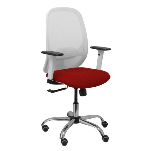 Silla de Oficina Piqueras y Crespo 354CRRP Blanco Granate