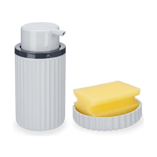 Dispensador de Jabón 2 en 1 para Fregadero Kinvara 3356-2 Plástico