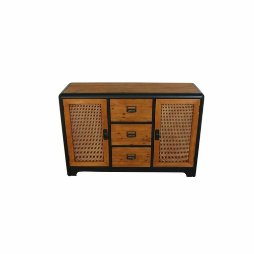 Sideboard DKD Home Decor Dark brown Dark grey Metal Fir 120 x 40 x 79 cm
