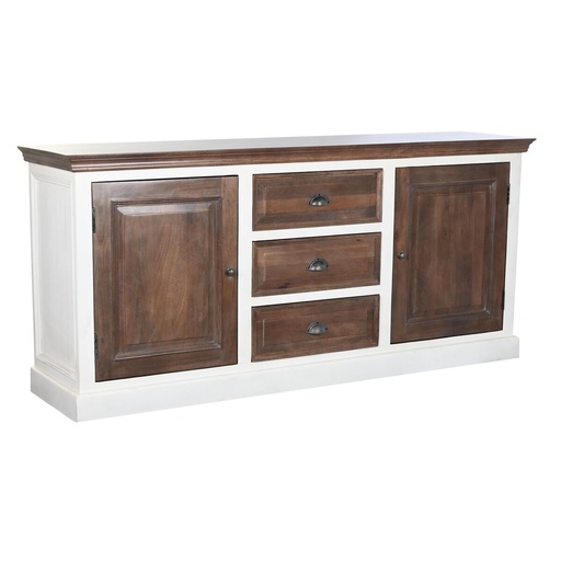Sideboard DKD Home Decor White Dark brown Mango wood 180 x 46 x 83 cm