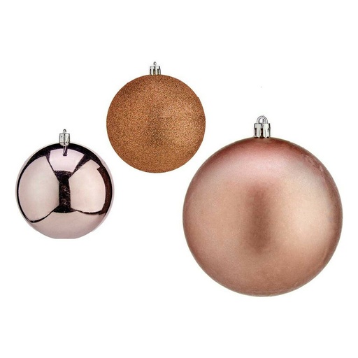 Christmas Baubles Krist+ 00727 Pink Plastic Ø 10 cm 6 Units