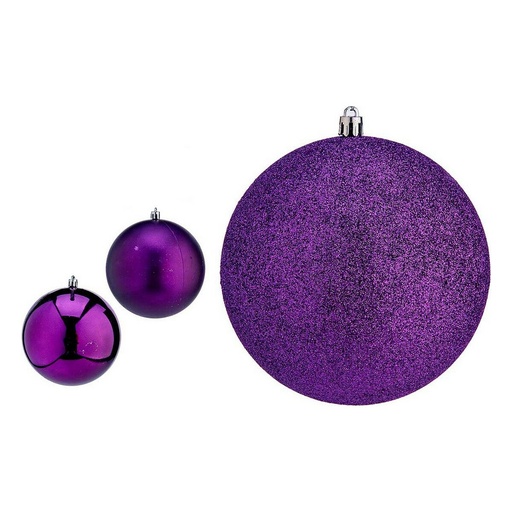 Christmas Baubles Krist+ 00774 Purple PVC Ø 12 cm 6 Units