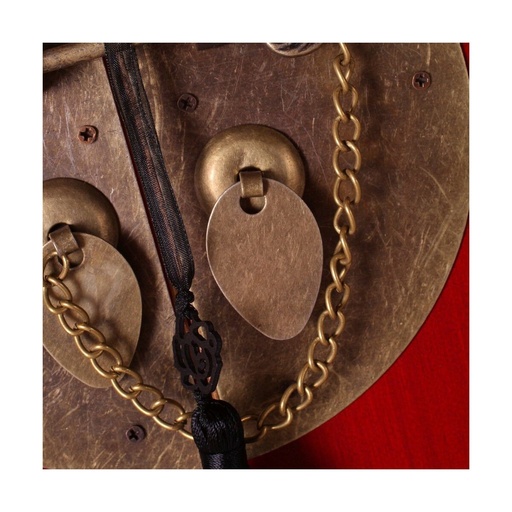 Aparador ORIENTE Rojo Dorado Madera Hierro Madera MDF 63 x 33 x 131 cm