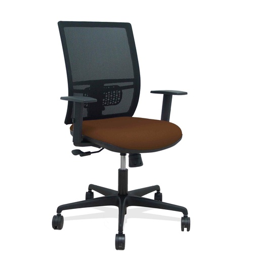 Silla de Oficina Yunquera Piqueras y Crespo 0B68R65 Marrón oscuro