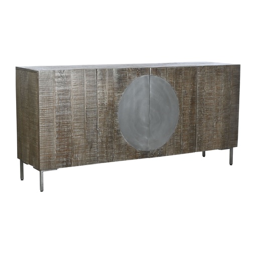 Sideboard DKD Home Decor Dark brown Dark grey Metal Mango wood 180 x 40 x 80 cm