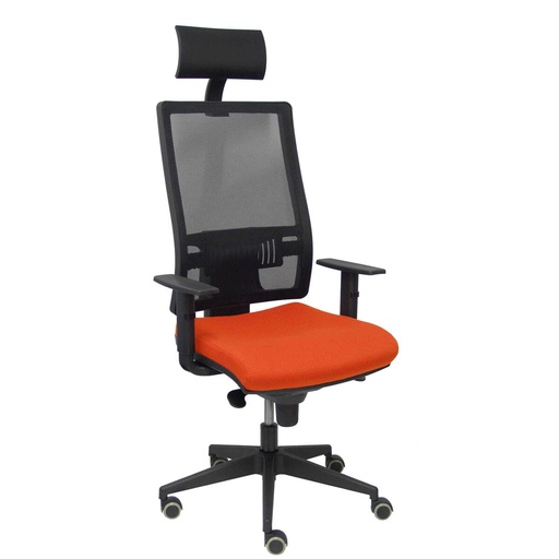 Silla de Oficina con Cabecero Horna Piqueras y Crespo BALI305 Naranja Oscuro