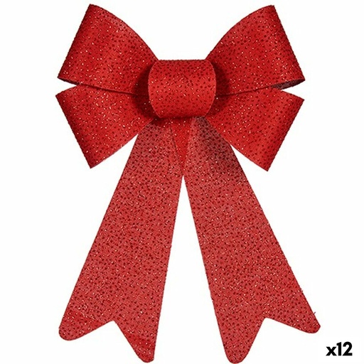Lasso Krist+ HJ1-12015 Red PVC 16 x 24 x 4 cm Christmas bauble (12 Units)