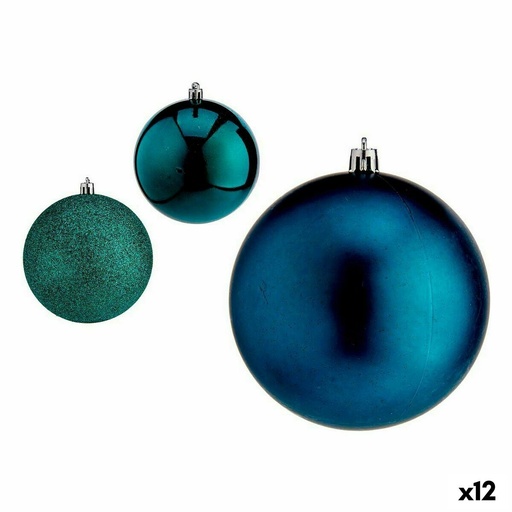 Set of Christmas balls Krist+ 00769 Blue Plastic (12 Units)