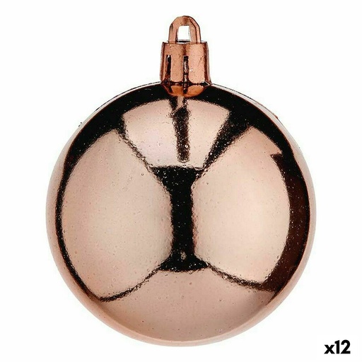 Set de Bolas de Navidad Krist+ 00466-4 Cobre Plástico (12 Unidades)