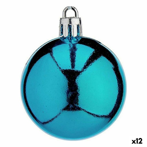 Set de Bolas de Navidad Krist+ 00466-1 Azul Plástico (12 Unidades)