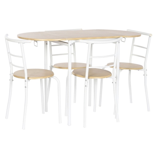 Conjunto de Mesa con 4 Sillas DKD Home Decor 121 x 55 x 78 cm