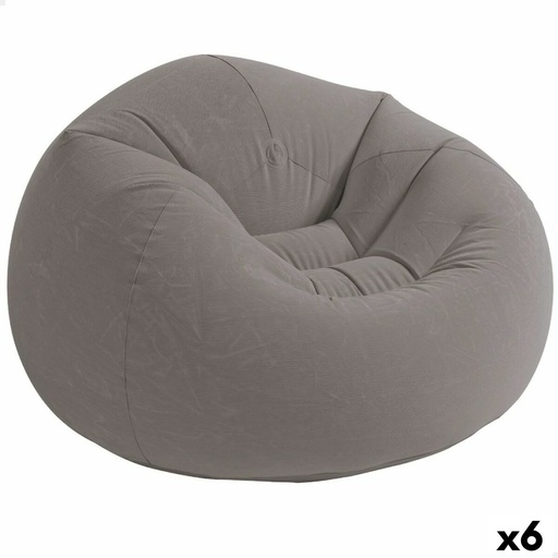 Sillón Hinchable Intex Gris 107 x 69 x 104 cm 114 x 71 x 114 cm (6 Unidades)