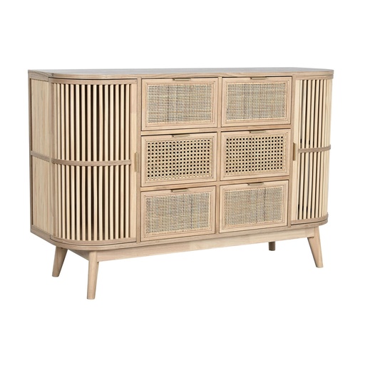 Cajonera Home ESPRIT Dorado Natural Abeto 120 x 40 x 80 cm