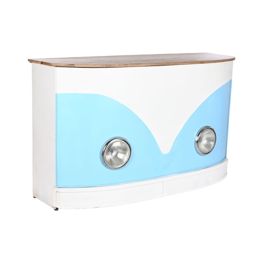 Bar unit Home ESPRIT White Brown Turquoise 157 x 52 x 90 cm