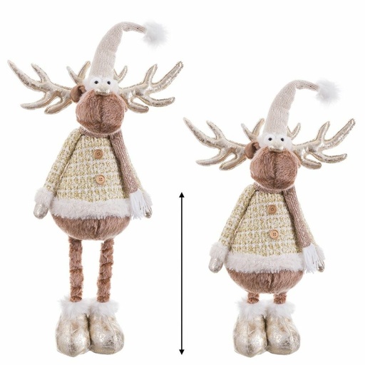 Decorative Figure Natural Deer 25 X 16 X 81 CM