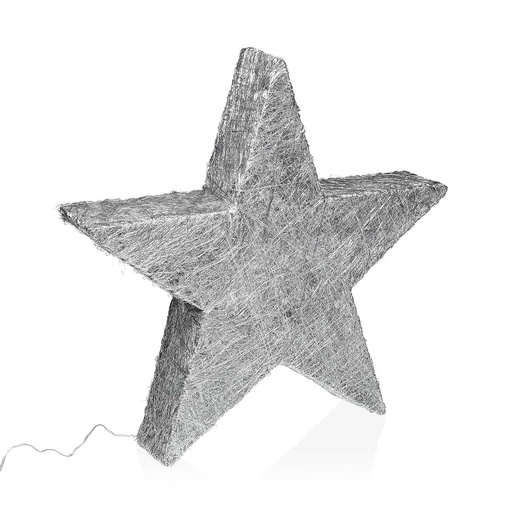 Adorno Navideño Versa Plateado 8 x 50 x 50 cm